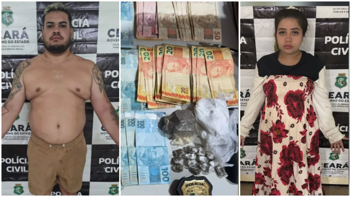 Casal preso em Caucaia é apontado como contabilidade da facção 'Massa'