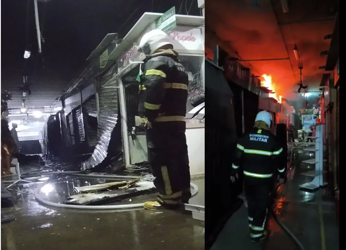 Centro Fashion Fortaleza: incêndio atinge cinco boxes e é contido