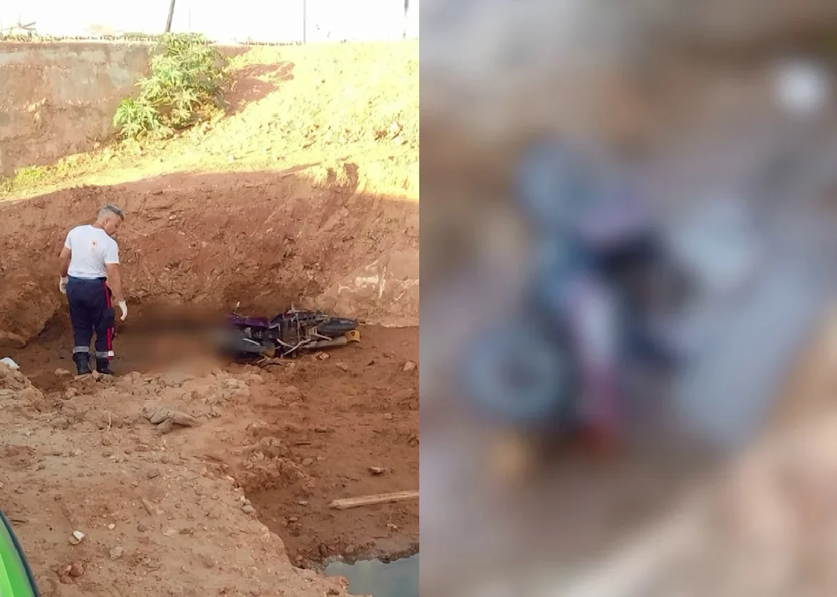 Chorozinho: motociclista morre após cair em vala de ponte em obras
