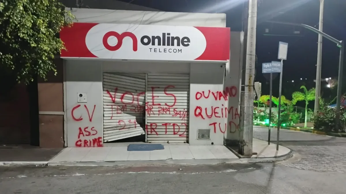 Comando Vermelho: provedoras em Alcântaras são vandalizadas e ameaçadas