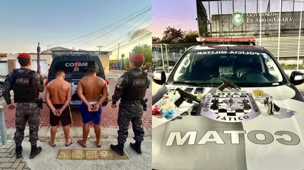 Cotam apreende três armas e 245 g de drogas em casa no Curió