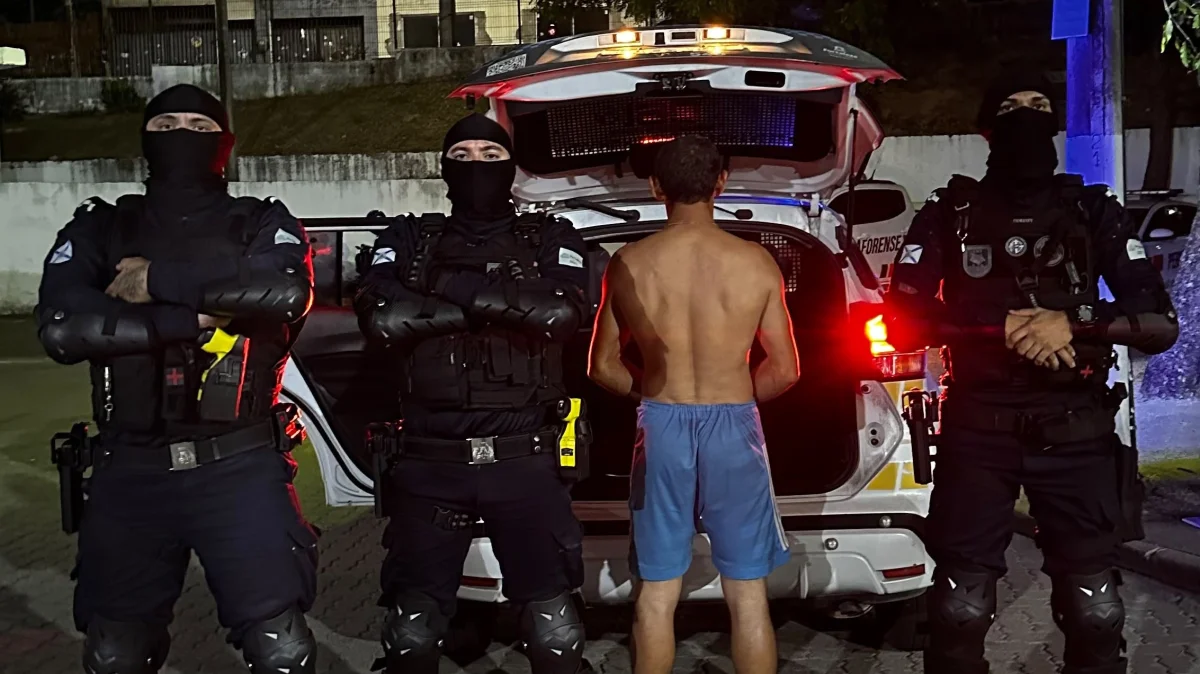 Homem detido em flagrante após mulher ter ferimento na cabeça