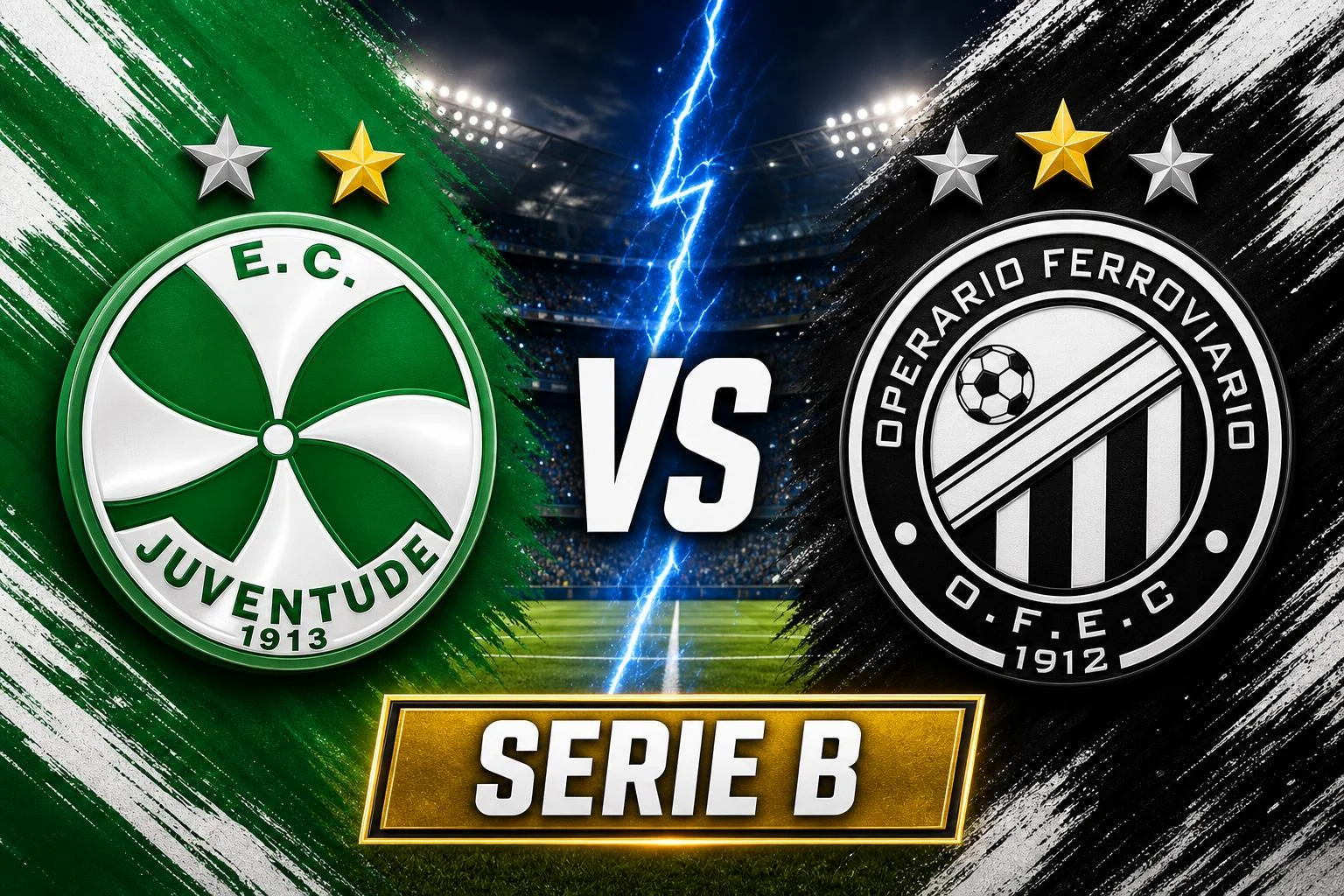 Juventude x Operario-PR ao vivo — Serie B