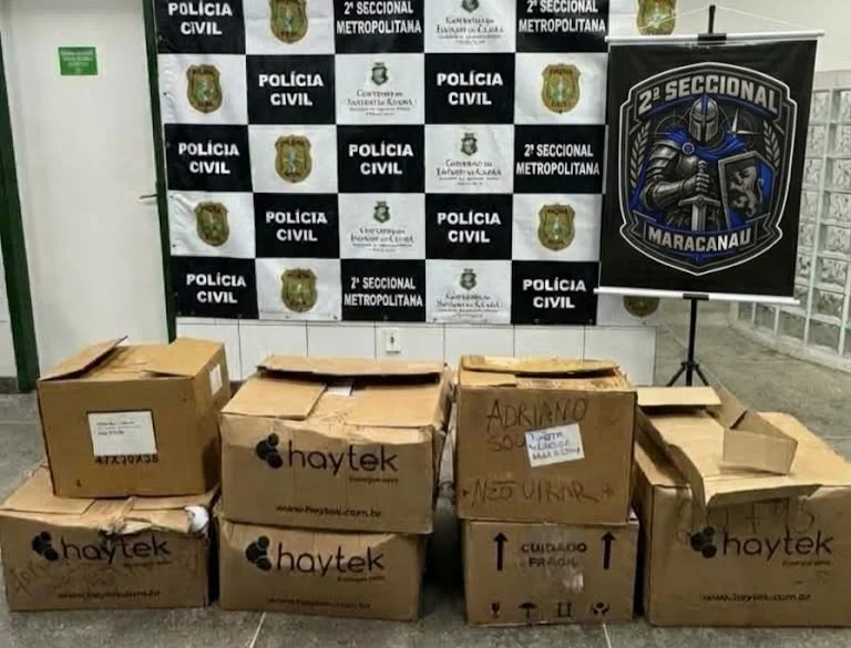 Lentes para óculos: carga de R$ 100 mil recuperada em Maracanaú