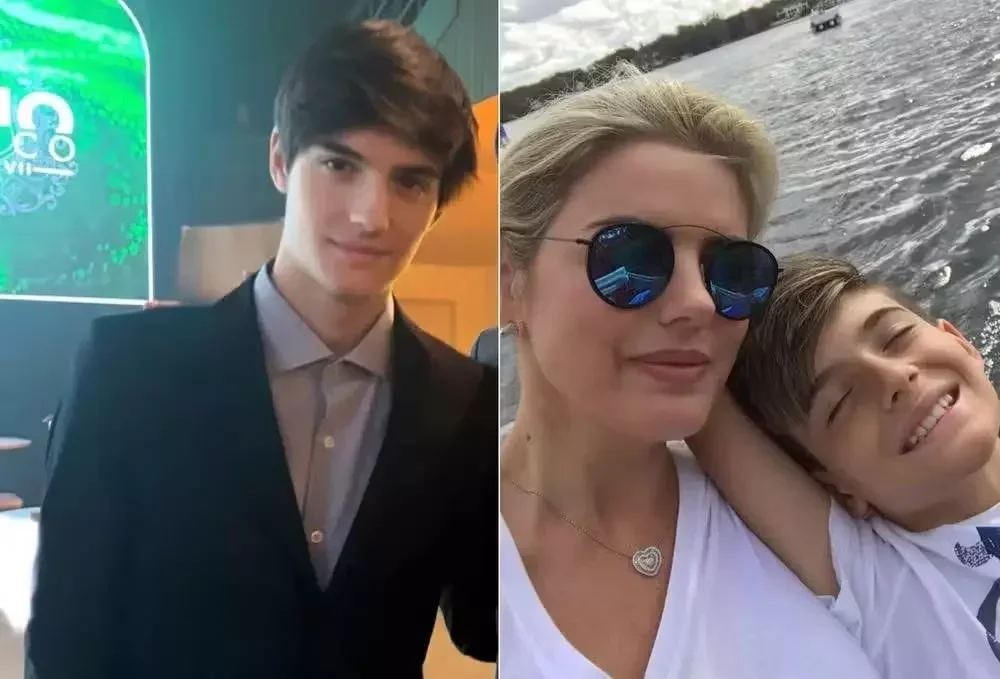 Mari Alexandre: filho chama atenção pela altura em foto com Fábio Jr.