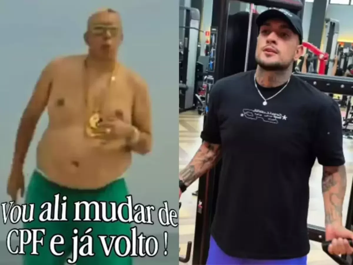 MC Binn anuncia "quase celibato" após perder quase 50 kg
