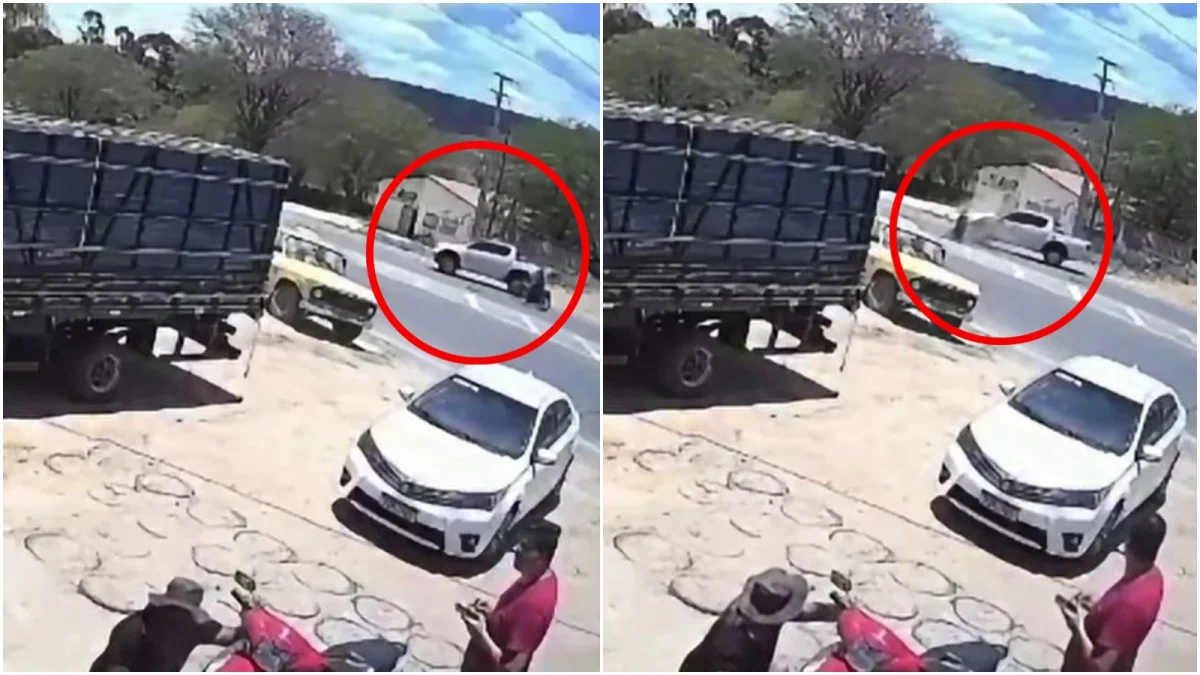 Motociclista é arremessado por caminhonete em Jardim (CE)