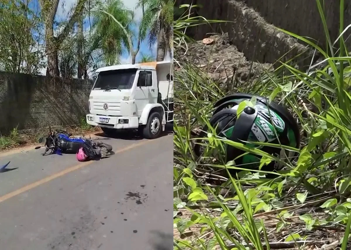 Motociclista por aplicativo morre em colisão com caminhão-caçamba
