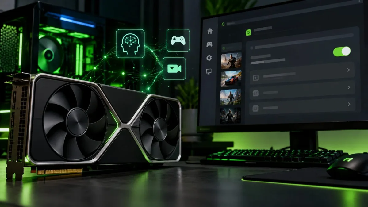 NVIDIA App: servidor MCP capaz de controlar o app aparece ativado