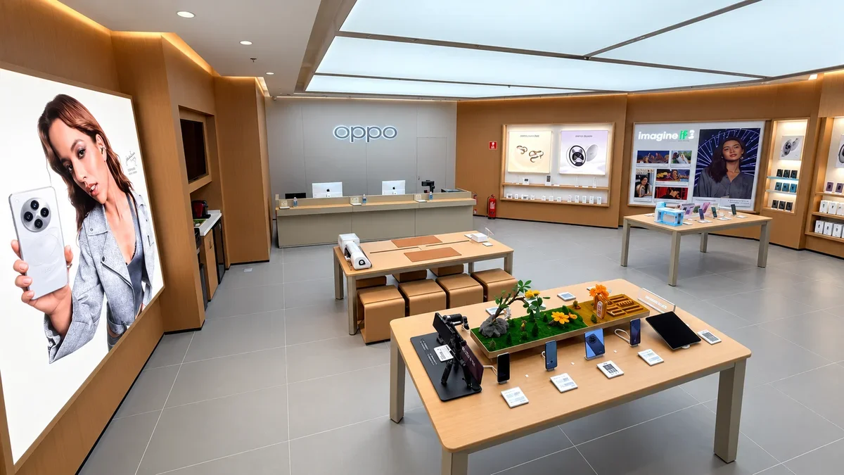 OPPO inaugura loja própria em São Paulo e exibe Find X9 Pro como destaque