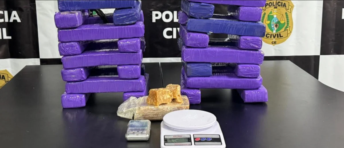 PCCE prende duas jovens com mais de 20 kg de drogas