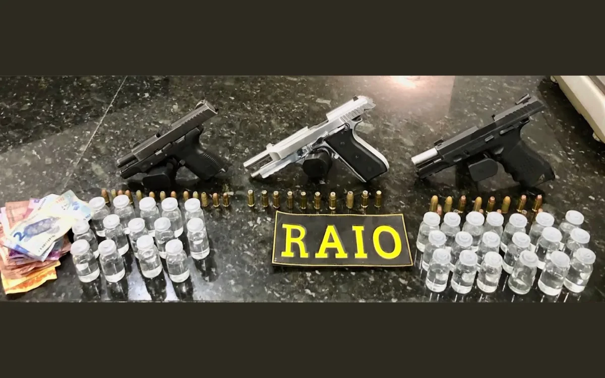 PMCE prende homem com três pistolas em baile no Oitão Preto