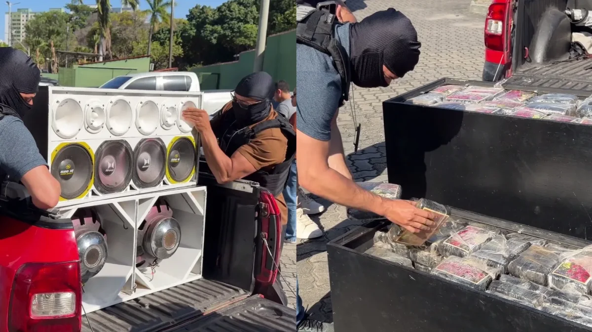 Polícia Civil do Ceará apreende 90 kg de skunk escondidos em caixa de som