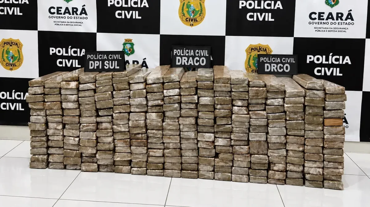 Polícia Civil do Ceará prende homem com 205,3 kg de maconha