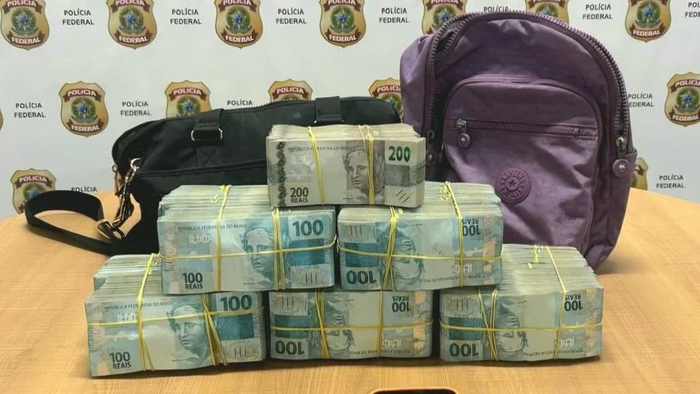 Polícia Federal: R$ 600 mil em espécie apreendidos e duas prisões