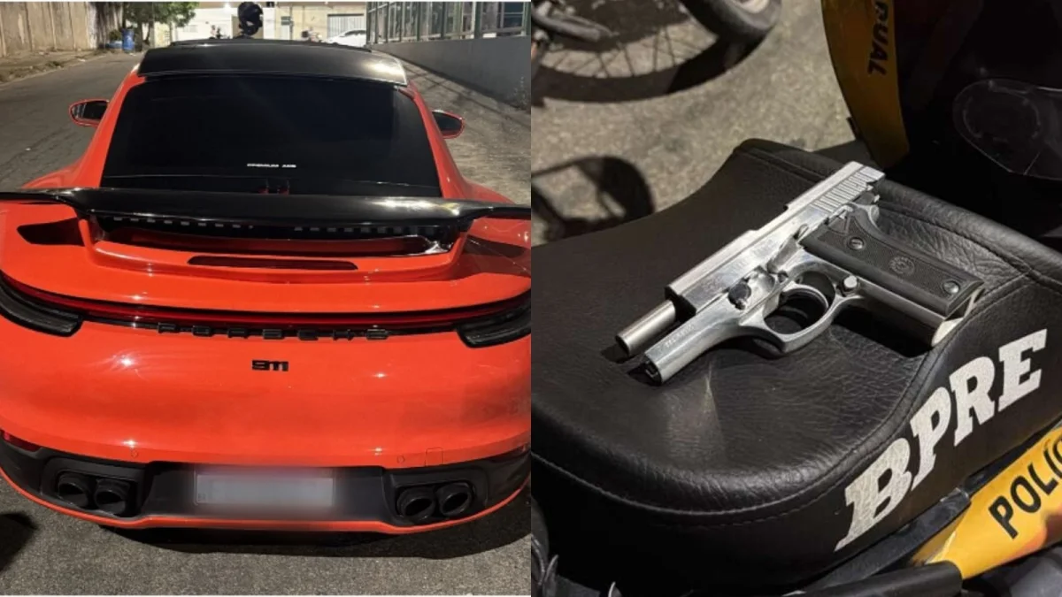 Porsche: motorista preso em Fortaleza com pistola .380 durante abordagem