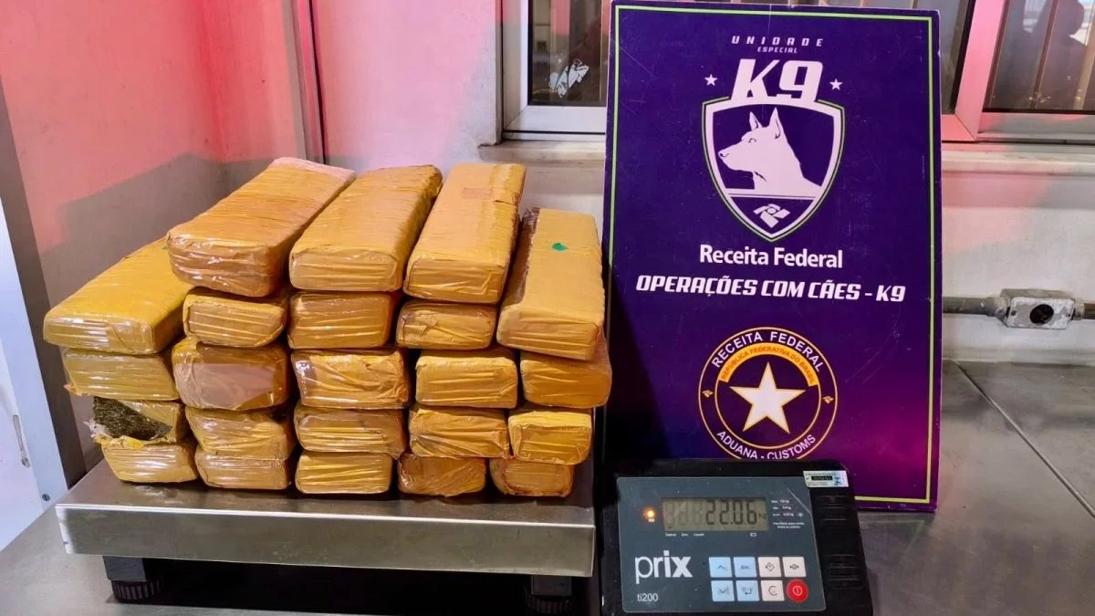 Receita Federal intercepta 22 kg de skunk em transportadora de Fortaleza