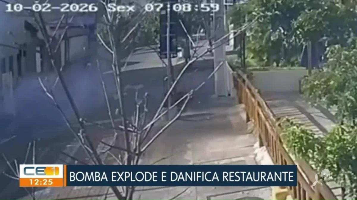 Restaurante em Fortaleza: bomba causa danos na área nobre