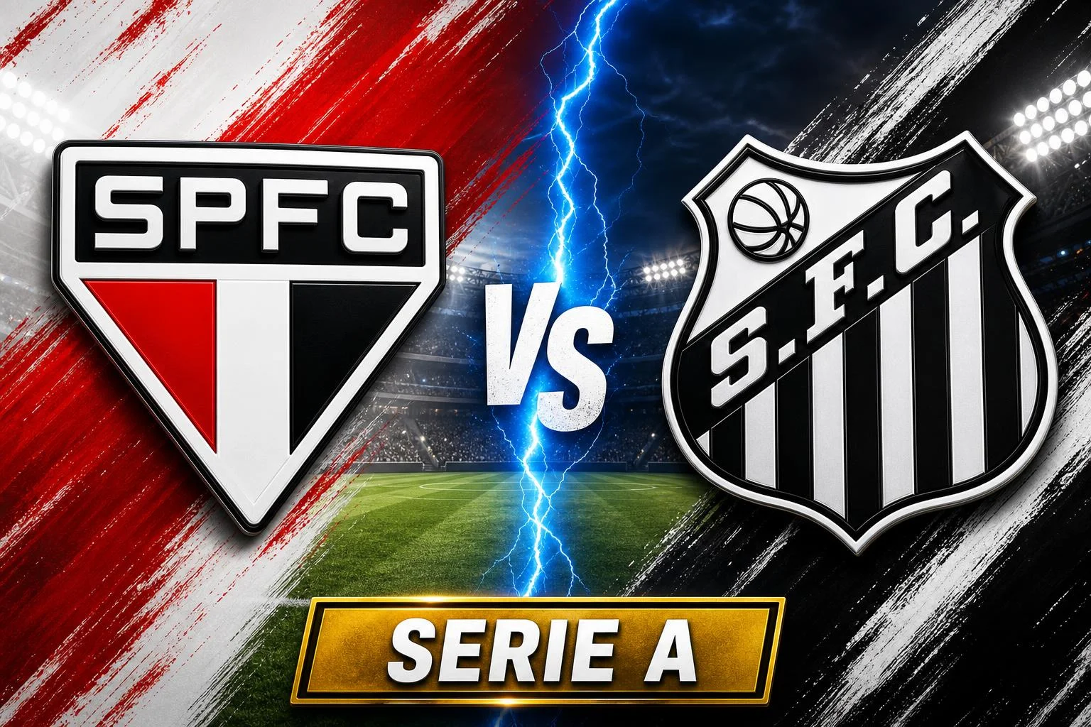Sao Paulo x Santos ao vivo — Serie A